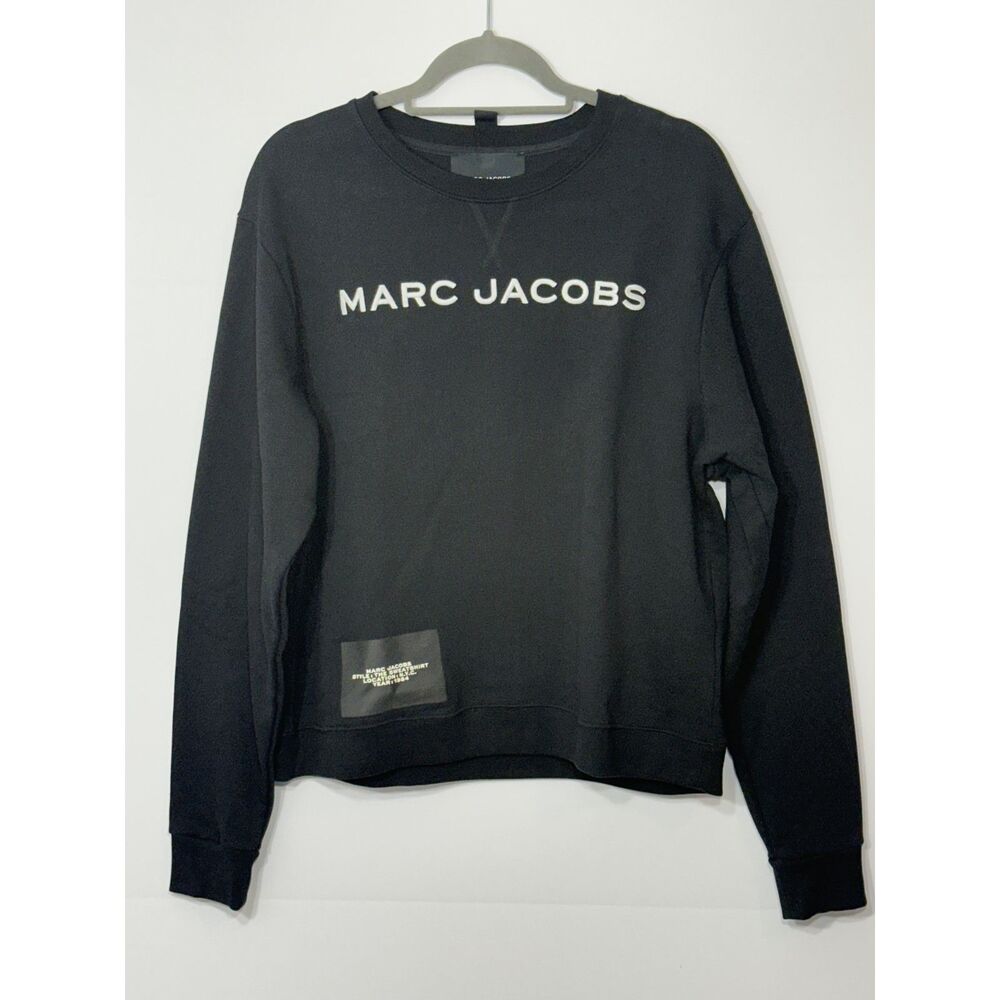 NWOT Marc Jacobs Black Logo Crewneck Sweatshirt women’s Large